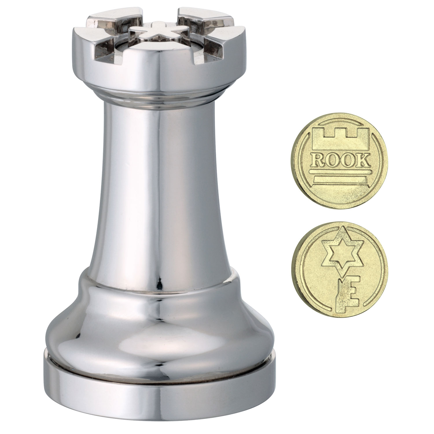 Cast Chess Silver Rook (Turm)