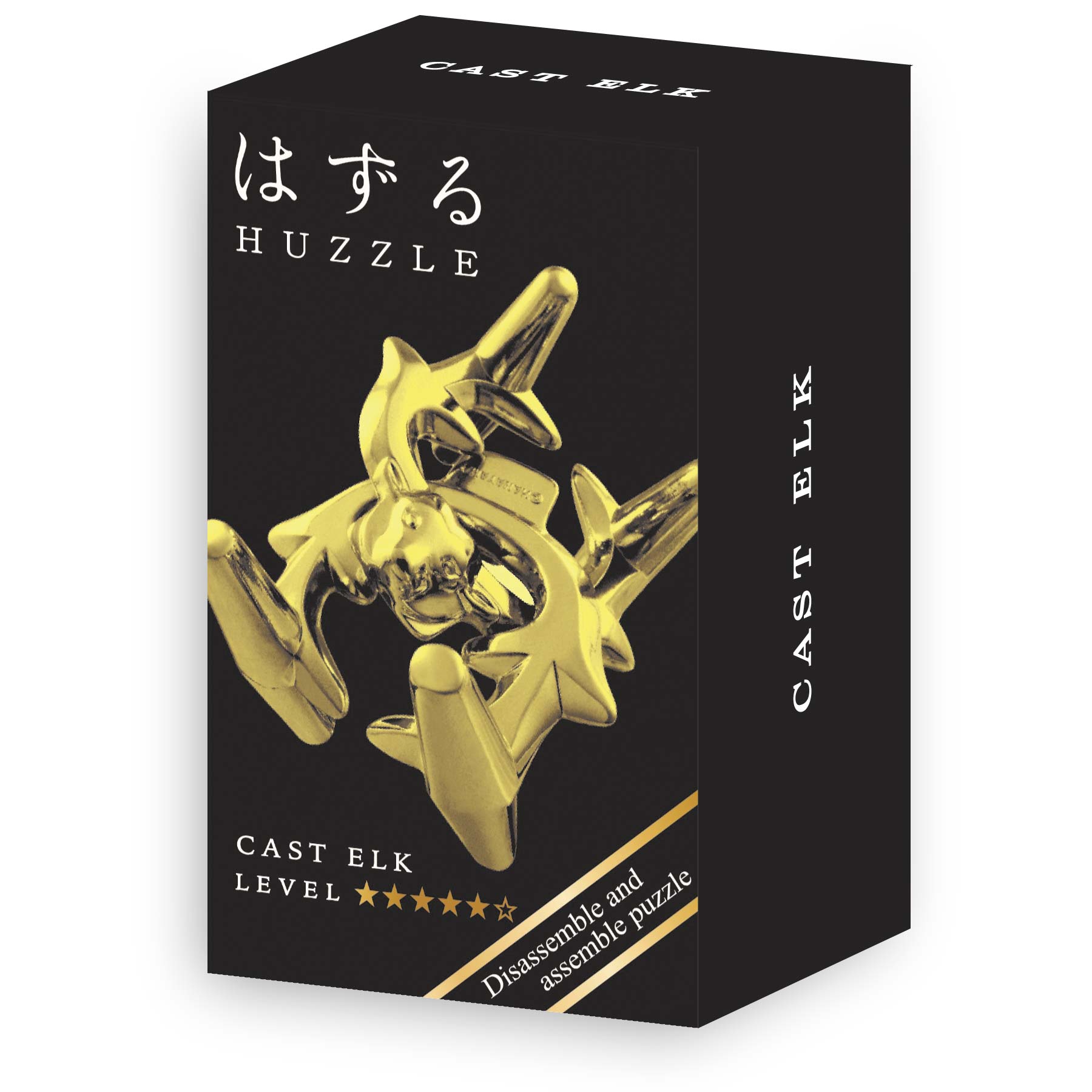 Mini Huzzle Elk (Gold)